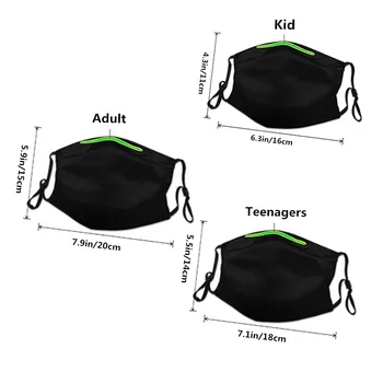 Moj Mali Ponija Samorog Nov Dizajn Po Meri Črne Maske Za Obraz Ščit Stroj Za Enkratno Uporabo S Filter Za Odrasle, Otroci Masko Usta