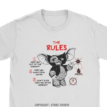 Moške Gremlins Tshirt Gizmo 80. Film Mogwai Pošast Retro Sci Fi T Majica blagovne Znamke Camisa Tee Shirt Božič Darilo