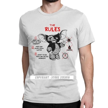 Moške Gremlins Tshirt Gizmo 80. Film Mogwai Pošast Retro Sci Fi T Majica blagovne Znamke Camisa Tee Shirt Božič Darilo