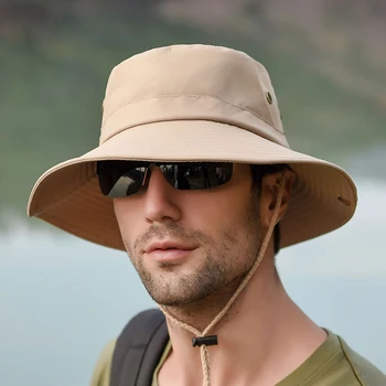 Moške poletne dvojno skp zaščito pred soncem sonce klobuk Ribič Klobuk na Prostem, potovanja ribolov Zložljivi vrnitev žoge UV Zaščito Moški Šport Vedro Skp
