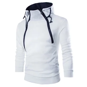 Moški hooded zgornji del trenirke Moški Dolg Rokav Mozaik Hoodie Trenirko Vrh Tee Outwear Bluzo#NFA
