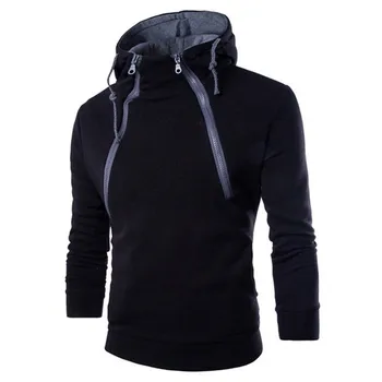 Moški hooded zgornji del trenirke Moški Dolg Rokav Mozaik Hoodie Trenirko Vrh Tee Outwear Bluzo#NFA