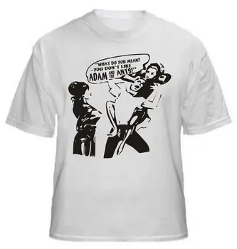 Moški Ustvarjalni Priložnostne Kratkimi Rokavi Tshirt Adam & Der Mravlje - T-Shirt, Punk Rock, Wellen, Selten Aufdruck & Farben Oblikovanje Majica
