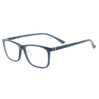 Moški Ženske Celoten Rim Pravokotne Očala Lahke, Prožne Plastike Eyeglass Okvirji z Spomladanski Tečaj Za Leče na Recept