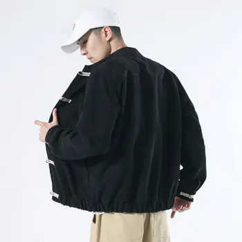 MrGoldenBowl Moške Prevelik Jopiči Ulične Moških Priložnostne Svoboden Moda Coats 2020 Jeseni Novih Moških Kitajski Slog Jakne
