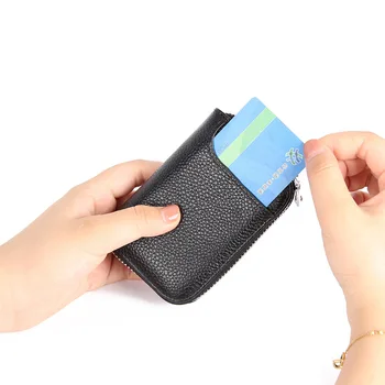 MS010 Prva Plast Usnja Krave RFID Proti kraji Podjetja Kreditne Kartice ID Imetnik korejski Kartice Denarnice Multi-card Torbici Pravega Usnja