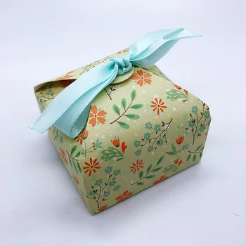 Multi-barvni Cvet design Cake Box Poroko Korist Darilo Škatle za Bonbone, Škatle in Darilne Vrečke Tovarne Neposredna prodajna 20pcs/veliko