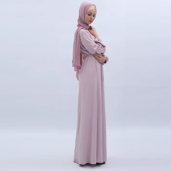 Muslimansko Obleko Ramadana Abaya Islamska Oblačila Za Ženske, Malezija Jilbab Djellaba Haljo Musulmane Turški Baju Čipke Kimono Tam Kaftan Tunika