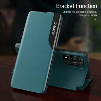 Na Čast 10X Lite Primeru Magnetni Pametni Telefon Kritje za Huawei Honor 10X P20 P30 P40 Pro Lite Y7P Y6P Y5P Lite P Smart Stojalo Coque