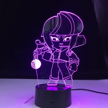 Najnovejše Supercellsss Igro 3D Noč Svetlobe LED Barve Iluzijo spreminjanje Desk Igrača Za Otroke Darilo za Rojstni dan Doma Dekor Dropship