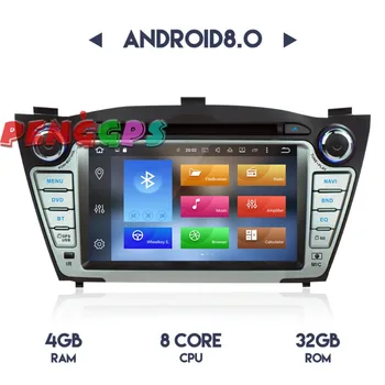 Najnovejši Android8.0 7.1 Avto Radio Stereo GPS navigacijska naprava za Hyundai IX35 Tucson 2009-Avto DVD Predvajalnik glavne enote Avdio Video Večpredstavnostnih