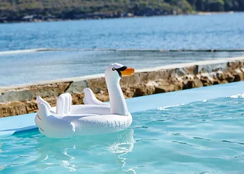 Napihljivi Flamingo Krog Zračne Vzmetnice, Plavanje Swan Bazen Float Plavati Obroč Sedež Čoln Splav Poletno Vodno Zabavo Bazen Igrače