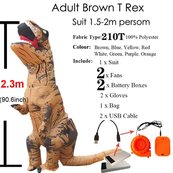 Napihljivi T REX Dinozaver Kostume Razstrelili Dinozaver Stranka, Cosplay Maskota Karnevala Halloween Kostumi Za Otroke, Odrasle Dino Kostum