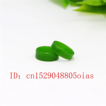 Naravna Zelena Hetian Jade Obroč Kitajski Jadeit Amulet Čar, Moda Nakit, Ročno Izrezljano Obrti, Darila za Ženske, Moške