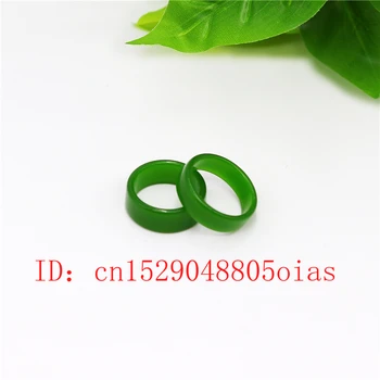 Naravna Zelena Hetian Jade Obroč Kitajski Jadeit Amulet Čar, Moda Nakit, Ročno Izrezljano Obrti, Darila za Ženske, Moške