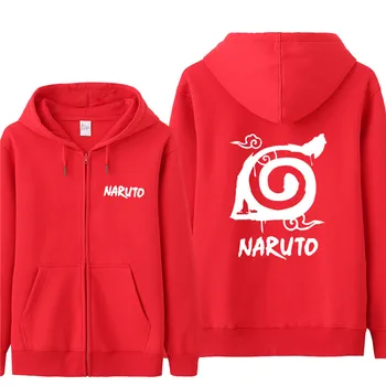 Naruto Trenirke Nove Anime Uchiha Cosplay Suknjič Naruto Uzumaki Zadrga Runo Puloverji Jopice Brezplačna Dostava Veliko Design