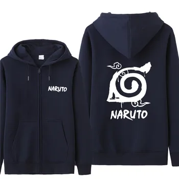 Naruto Trenirke Nove Anime Uchiha Cosplay Suknjič Naruto Uzumaki Zadrga Runo Puloverji Jopice Brezplačna Dostava Veliko Design