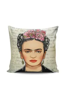 Navigacijski Frida Kahlo Potiskane Tasseled Blazine Pokrov Digitalno Natisnjena Dekorativni Vzglavnik Kakovosti Šivanje Zadrge Skriti Šivi
