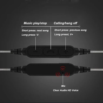 Neckband Bluetooth 5.0 brezžični adapter MMCX silver plated Kabel MIKROFONA Za KZ Shure SE215/SE315/SE425/SE535/SE846 mmcx kabel