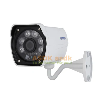 Nepremočljiva 720P / 1080P CCTV AHD Fotoaparat 1.0 MP / 2.0 MP 6 Array LED IR Bullet Prostem Kamere Noč Vizija Varnosti Cam m/ IR-Cut