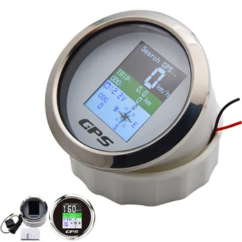 Nepremočljiva TFT Zaslon Digitalni GPS merilnik Hitrosti Merilnik 85MM MPH Vozlov Km/h prilagojena + Antena GPS Števec za Čoln Avto, motorno kolo