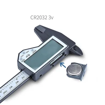 Nepremočljiva verbier kaliper Digitalni LCD Zaslon 0-150mm IP54 plastičnih calip Mikrometer za merjenje orodje Dustproof Olje-dokazilo
