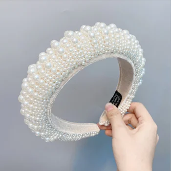 Nevesta pearl headdress baročno hairbands pravljice, pribor za lase