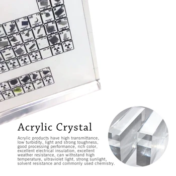 NewAcrylic Kristalno Periodnega Kemični Elementi Okras Doma Namizno Dekoracijo za Študentske Spalnica Dekoracijo