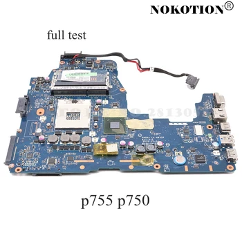 NOKOTION Za Toshiba Satellite P755 P750 A665 A660 Prenosni računalnik z Matično ploščo PHQAA LA-6832P REV:2.0 GLAVNI ODBOR HM65 DDR3