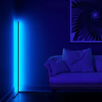 Nordijska RGB Kotu Talna Svetilka Moderne Preprost LED Palica Talne Svetilke za dnevno Sobo, Spalnico Vzdušje Stoji Notranja Luč Napeljave