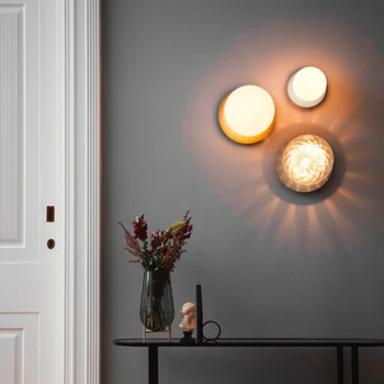 Nordijska sodobno minimalistično okroglo stekleno kroglo stropne svetilke oltarja hodniku, luči ustvarjalne vhod preddverju stropna svetilka