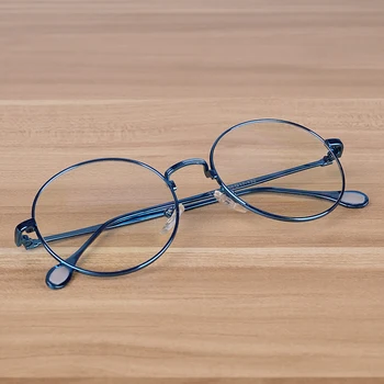NOSSA blagovne Znamke Letnik Okrogle Očala Retro Žensk Kratkovidnost Okviri za Moške Recept Baker Očal Okvir Očal