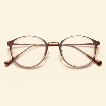 NOSSA Letnik Oblikovalec Krog Okvir Kratkovidnost Optičnih Očal Moda Ultralahkih TR90 Očala Ženske Moški Trendy Retro Očala Okvirji