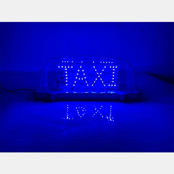 Nov Avto Stropna Luč Pregledna Taxi Stropna Luč Z 2M Napajalni Kabel In Magnetno Bazo Bela Modra Svetloba Dvojno Barvo Stikalo
