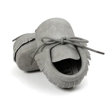 Nov Baby moccasins čevlji otroci Toddlers Bonitete čipke-up Prvi pohodniki Mehko soled Pu usnje Jaslice, anti-slip obutev, Otroška obutev