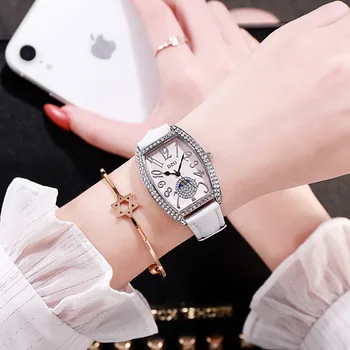 Nov pas dame watch vode diamond srebro primeru digitalni trend ženski quartz uro Študent Watch