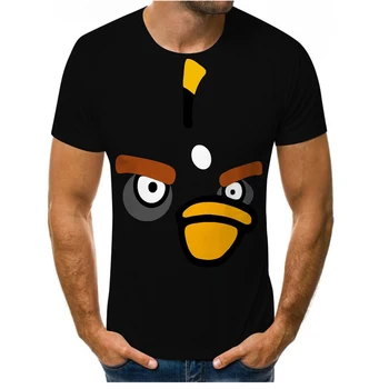 Nov poletni Jezen ptic priložnostne moške majice 3D natisnjeni t-majice priložnostne risanka modni za Otroke tshirts Starš-otrok obleko