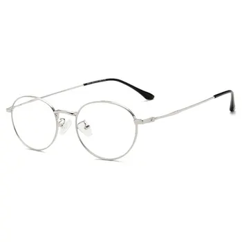Nov Prihod Anti-modra Svetloba Očala Kovinski Okvir Očal je Kratkovidnost Očala Ovalne Optična Očala z Spomladanski Tečaji, Unisex