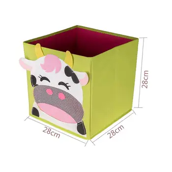 Nova 3D Cartoon Non-Woven otrok Igrače za Shranjevanje smeti Živali Vezenje Zložljive Oblačila Škatla za Shranjevanje za Perilo organizator Rangement