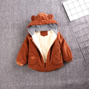 Nova Jesenska moda Jopiči Za Fante Baby Girl Obleke zadrgo dolg rokav otroci otroci jakno za dekleta hooded vrhnjih plasti