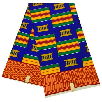 Nove afriške vosek poliester vosek tiskanje tkanine za stranko obleko 6yards