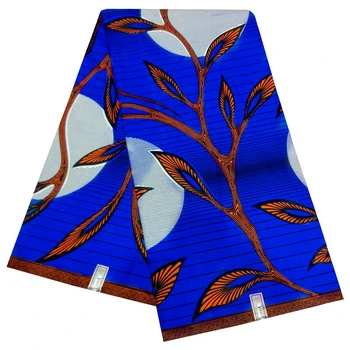 Nove afriške vosek poliester vosek tiskanje tkanine za stranko obleko 6yards