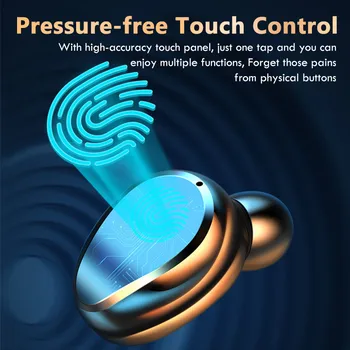 Nove Brezžične Bluetooth Slušalke Z LED Zaslon 2000mAh Polnjenje Primeru Slušalke TWS Šport Nepremočljiva Čepkov Touch Kontrole