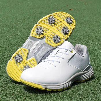 Nove Poklicne Konice Golf Čevlji Moški Nepremočljiva Golf Sneakershigh Qulity Bela Črna Anti Slip Obutev za Golfiste