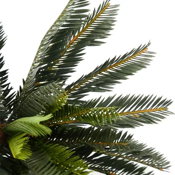 Nove Umetne Palme Zelenih Listov Rastlin Plastični Lonec Bonsaj Listje Družinski Vrt Poročna Dekoracija Zeleni Pas Dekoracijo Uporabo