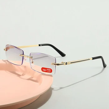 Novi Anti-modra Svetloba Obravnavi Očala brez okvirjev Presbyopia Kovinski Okvirji za Očala Modre Svetlobe Blokiranje +1.0 1.5 2.0 2.5 3.0 3.5 4.0