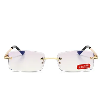Novi Anti-modra Svetloba Obravnavi Očala brez okvirjev Presbyopia Kovinski Okvirji za Očala Modre Svetlobe Blokiranje +1.0 1.5 2.0 2.5 3.0 3.5 4.0