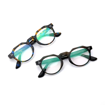 Novi, ki prihajajo Letnik Acetat nezakonitih eyeglass okvir 9532 ročno izdelani na Japonskem ženske in moške edinstven slog visoke kakovosti končana