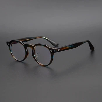 Novi, ki prihajajo Letnik Acetat nezakonitih eyeglass okvir 9532 ročno izdelani na Japonskem ženske in moške edinstven slog visoke kakovosti končana