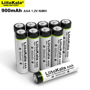 Novi Originalni LiitoKala AAA, 1,2 v 900mAh NI-MH Baterije 1,2 V Baterij za ponovno Polnjenje za Svetilko, Igrače,Daljinsko upravljanje